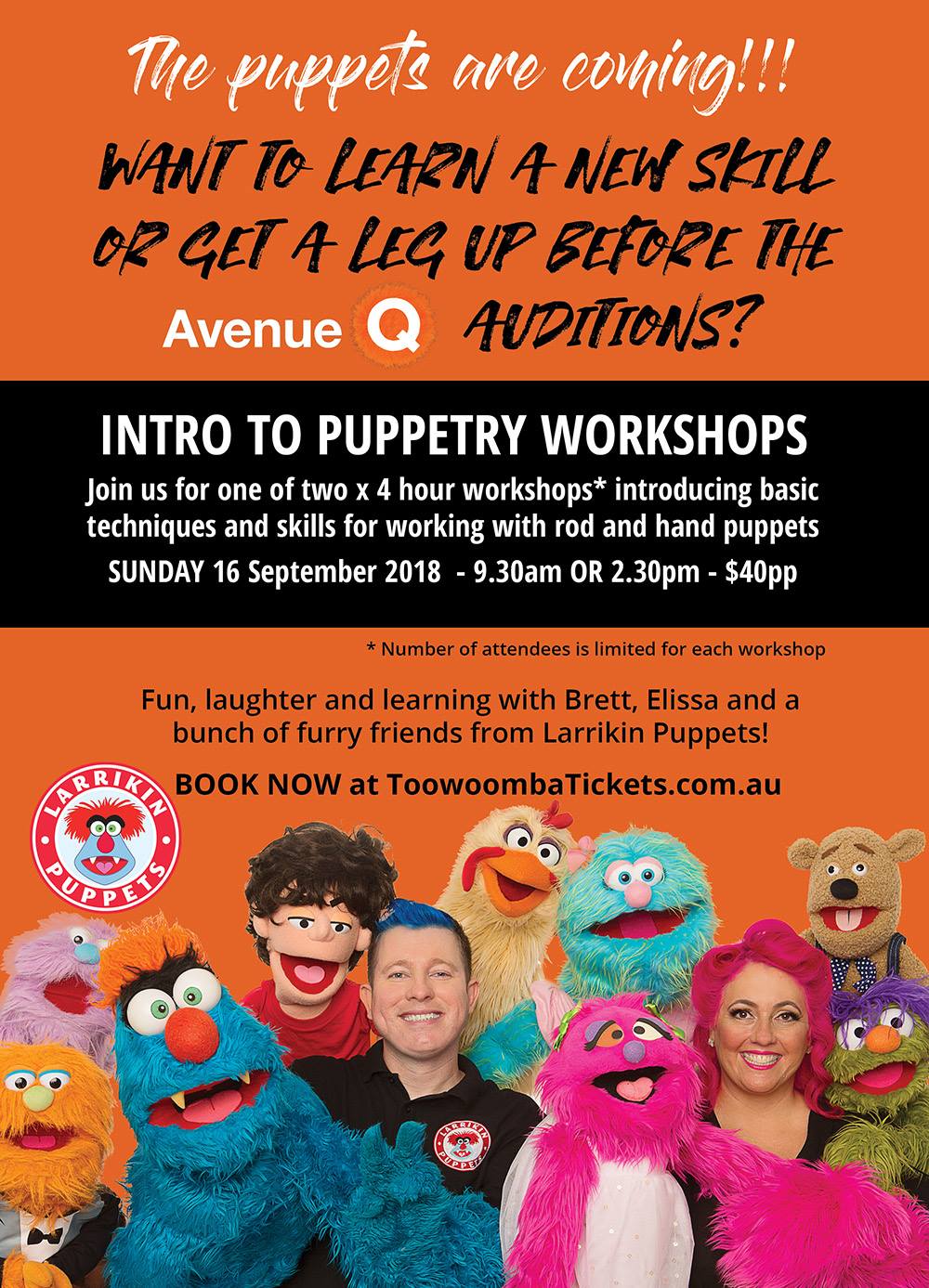 Larrikin Puppets Gig Calendar (and Archive)