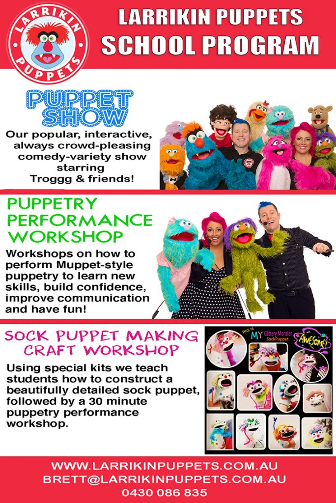 School Incursions - Larrikin Puppets | Brisbane / Queensland