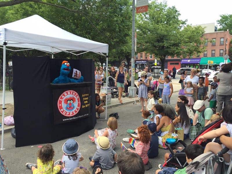 Puppet Show - Childrens Entertainers - Larrikin Puppets - Fetes and Festivals - Puppetry Arts Festival of Brooklyn NYC