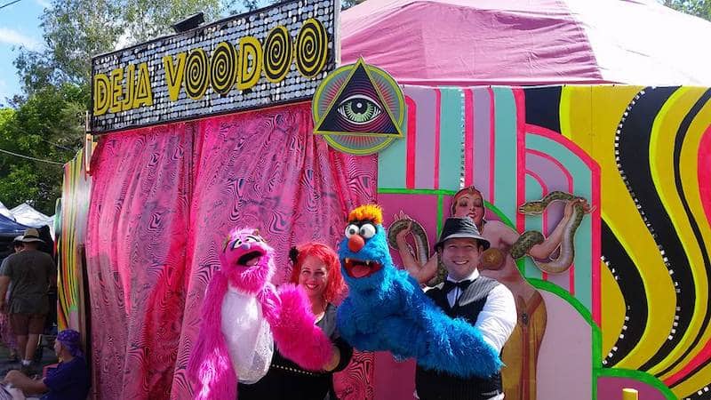 Puppet Show - Childrens Entertainers - Larrikin Puppets - Fetes and Festivals - Woodford Folk Festival