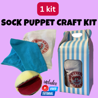 1 x Sock Puppet Craft Kit